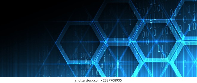 Geometric hexagon abstract background with simple polygonal elements. Medical, business, technology or science design. Handmade vector.