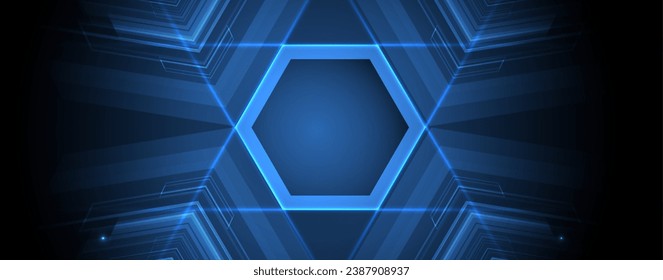 Fondo abstracto hexagonal geométrico con elementos poligonales simples. Diseño médico, empresarial, tecnológico o científico. Vector hecho a mano.