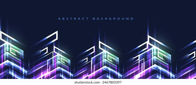 Geometric hexagon abstract background with simple polygonal elements. Medical, business, technology or science design.