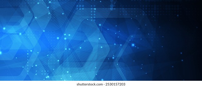 Geometric hexagon abstract background with simple polygonal elements. Medical, business, technology or science design.