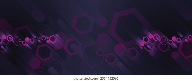 Geometric hexagon abstract background with simple polygonal elements. Medical, business, technology or science design.