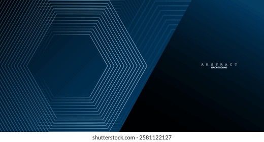 Geometric hexagon abstract background with simple polygonal elements. Medical, business, technology or science design.