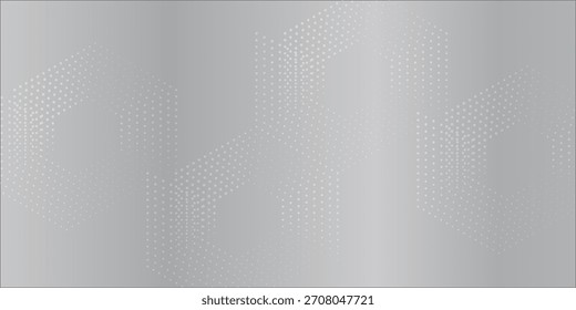 Geometric hexagon abstract background with simple polygonal elements elegant white dot