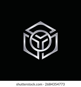 Geometric Hexagon Abstract Logo Design Inspiration