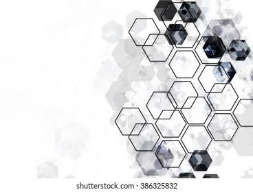 geometric Hexagon abstract vector background