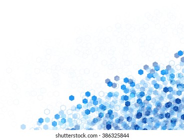 geometric Hexagon abstract vector background