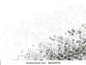 geometric Hexagon abstract vector background