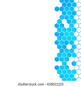 geometric Hexagon abstract vector background

