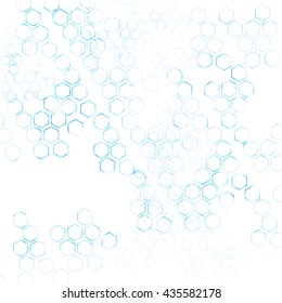 geometric Hexagon abstract vector background