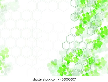geometric Hexagon abstract vector background