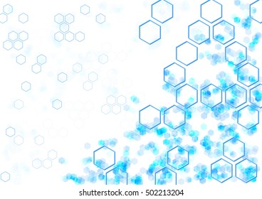 geometric Hexagon abstract vector background