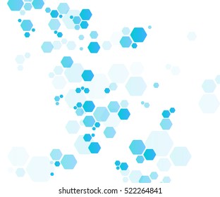 Hexagon géométrique arrière-plan abstrait vectoriel