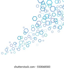 geometric Hexagon abstract vector background