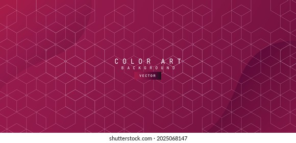geometric hexagon background texture with purple background
