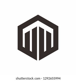 Geometric Hexagon Cube Business Company Stock Vector Logo Design