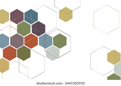 Geometric hexagon grey abstract pattern background molecule and communication. geometric big data with compounds. for vector fashion geometric hexagon design. Science, technology and medical concept.