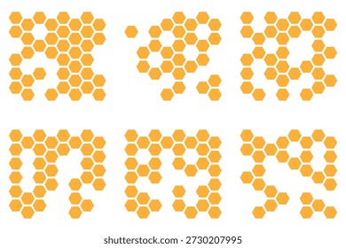 Geometrisches Sechseck-Wabenmuster . Linienraster von Sechsecken nahtloses Muster.