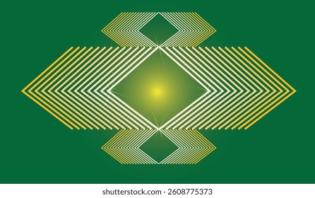 Geometric Hexagon Icon with 3D Design and Circuit Pattern for Business and Web Concept