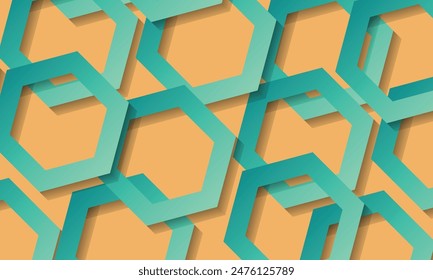Capa superpuesta hexagonal geométrica. Diseño para su Anuncio