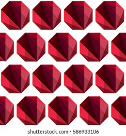 geometric hexagon seamless pattern