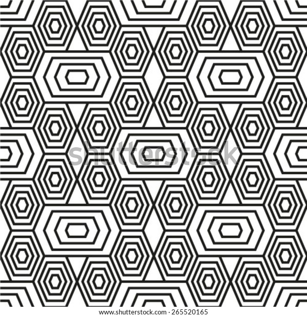 Geometric hexagon seamless\
pattern 