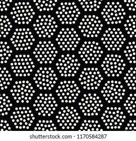 geometric hexagon seamless pattern dot design