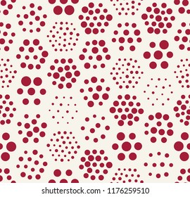 geometric hexagon seamless pattern dot design
