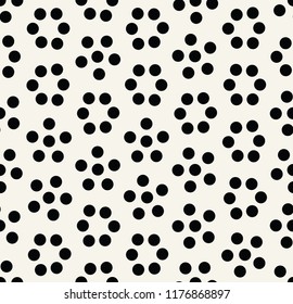 Geometric Hexagon Seamless Pattern Dot Design Stock Vector (Royalty ...