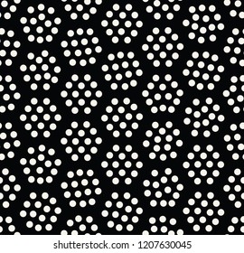 geometric hexagon seamless pattern dot design