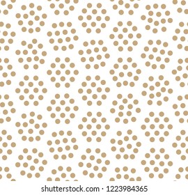 geometric hexagon seamless pattern dot design
