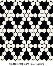 geometric hexagon seamless vector grid pattern background