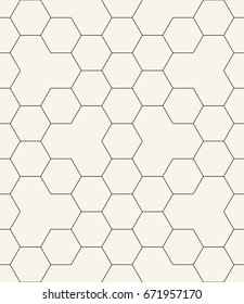 geometric hexagon seamless vector grid pattern background