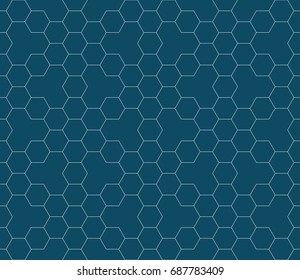 geometric hexagon seamless vector grid pattern background