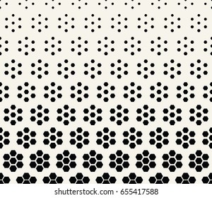 geometric hexagon seamless vector halftone pattern background