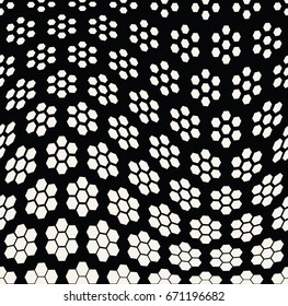 geometric hexagon seamless vector halftone pattern background