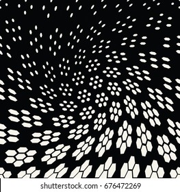 geometric hexagon seamless vector halftone pattern background