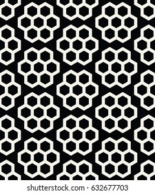geometric hexagon seamless vector pattern minimal background