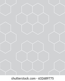 geometric hexagon seamless vector pattern minimal background
