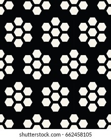 geometric hexagon seamless vector pattern minimal background