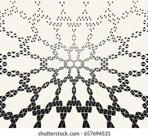 geometric hexagon seamless vector triangle halftone pattern background