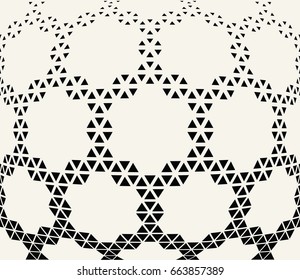 geometric hexagon seamless vector triangle halftone pattern background