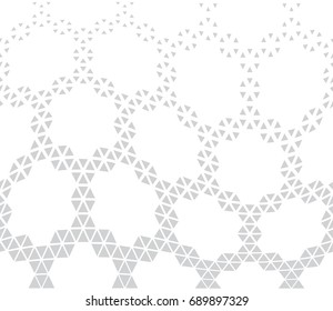 geometric hexagon seamless vector triangle halftone pattern background