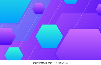 geometric hexagon shape pattern background