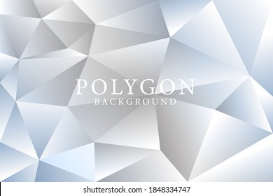 Geometric hexagon silver pattern. Colorful background design. Minimal geometric pattern gradients. Eps10 vector.