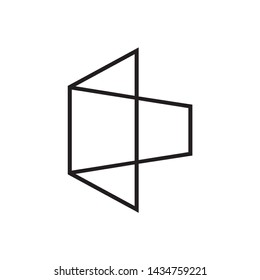 Geometric Hexagon Space Business Company Stock Vector Logo Design