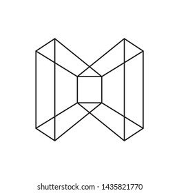 Geometric Hexagon Space Business Company Stock Vector Logo Design
