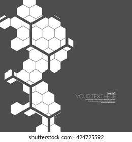 Geometric Hexagonal Layout/Design Cover Background