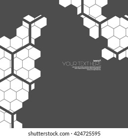 Geometric Hexagonal Layout/Design Cover Background