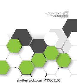 Geometric Hexagonal Layout/Design Cover Background