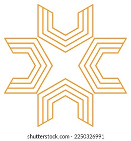 geometric hexagonal shape design element